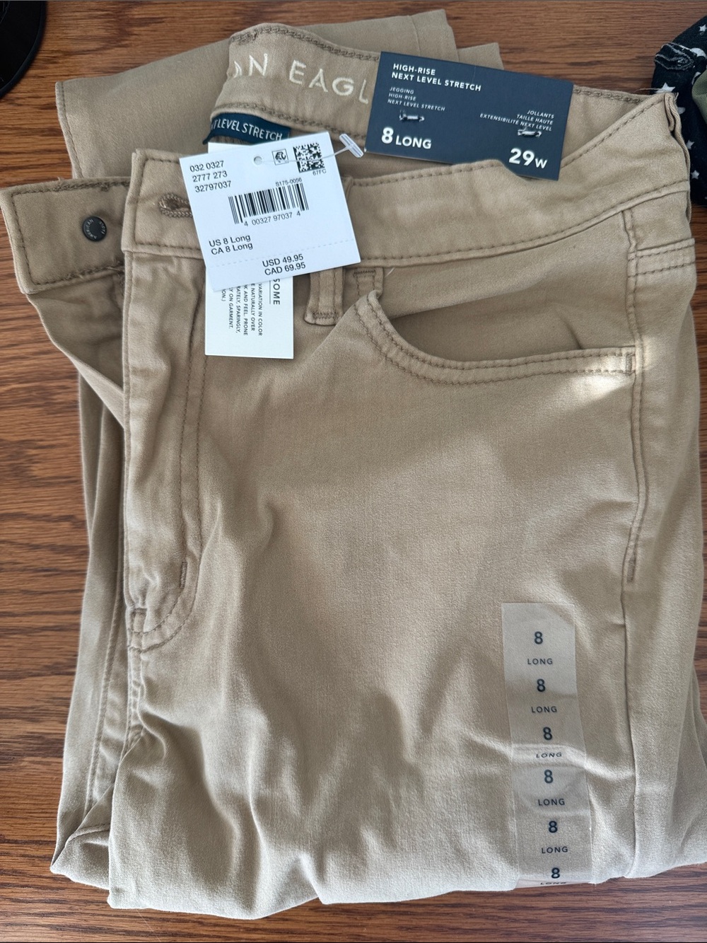 American Eagle Outfitters Khaki High-Rise Stretch Chinos - Tan